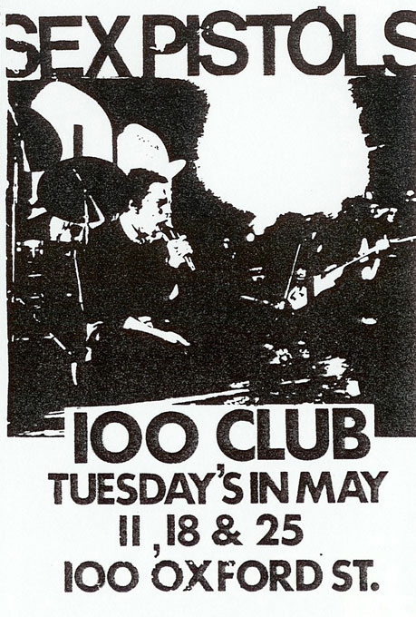 100 Club Flyer, May 1976