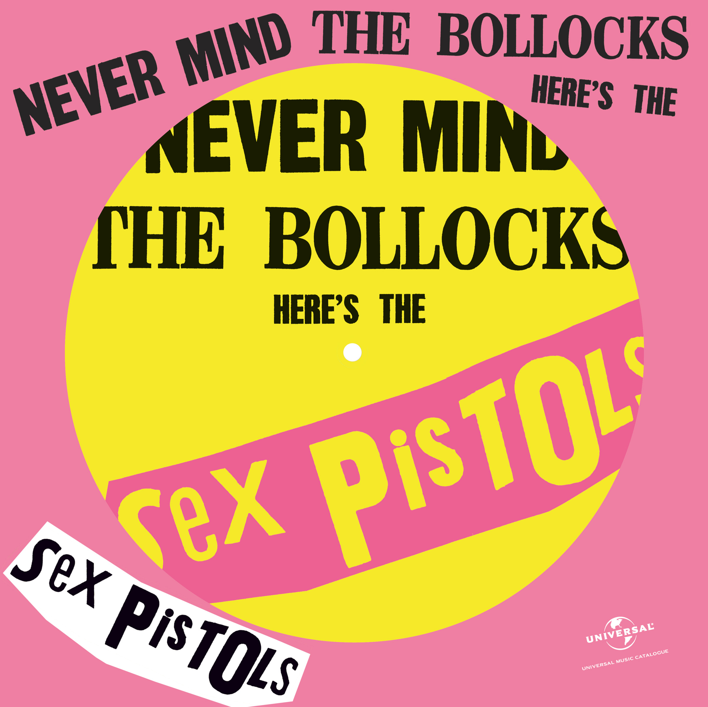 Johnny rotten signed the sex pistols never mind the bollocks, here's the sex pistols vinyl record album cover