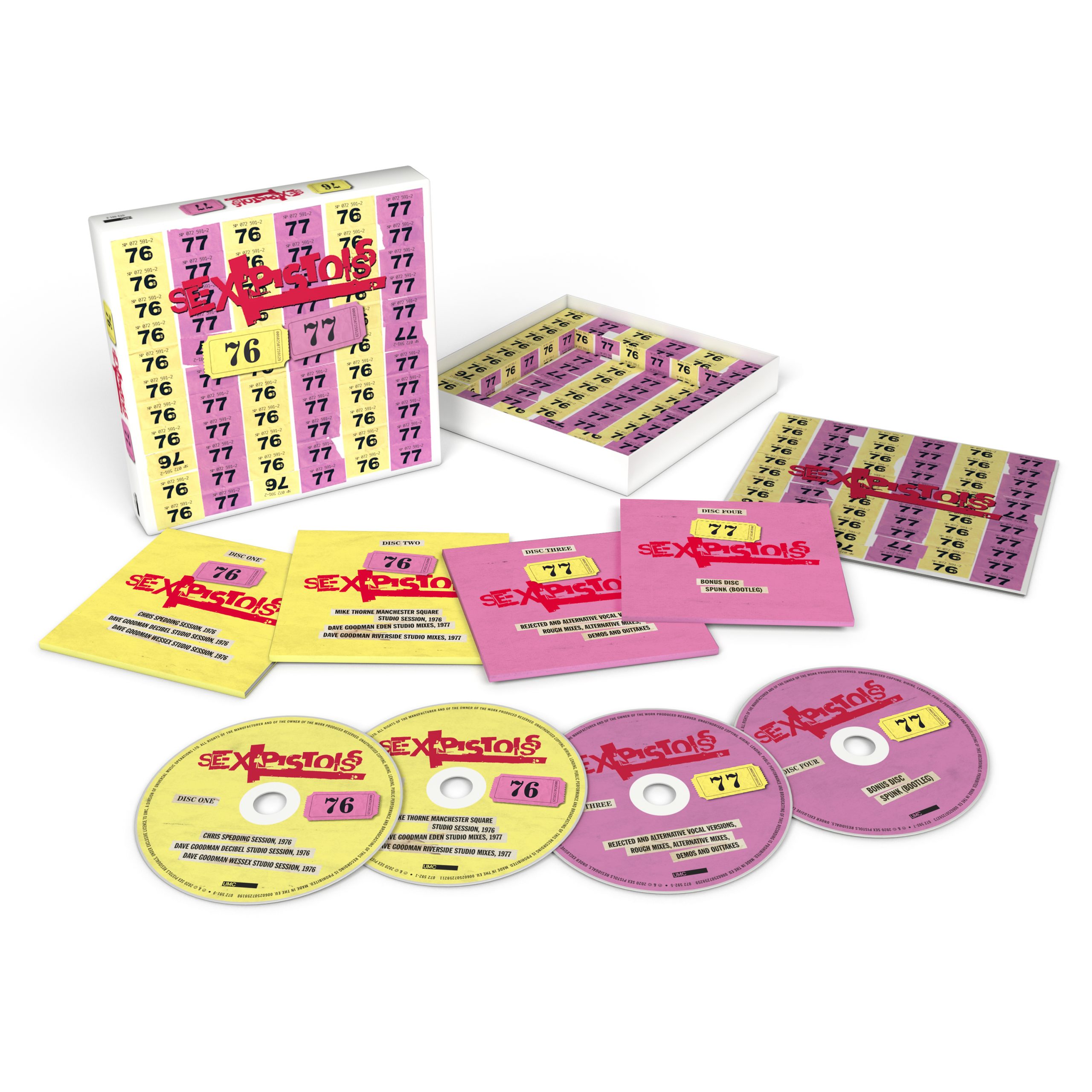 Sex Pistols 76-77 – Comprehensive 4 CD demos and outtakes 