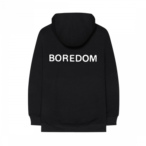 Nowhere Boredom - Black Hoodie (back)