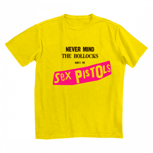 Never Mind The Bollocks - Yellow T-Shirt