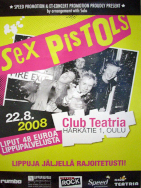 Teatria, Oulu, Finland, Augsut 22nd 1976 - Poster