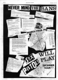 Sex Pistols Will Play, December 1977 - Flyer (front)
