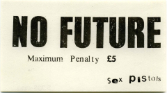 No Future Sticker 1977
