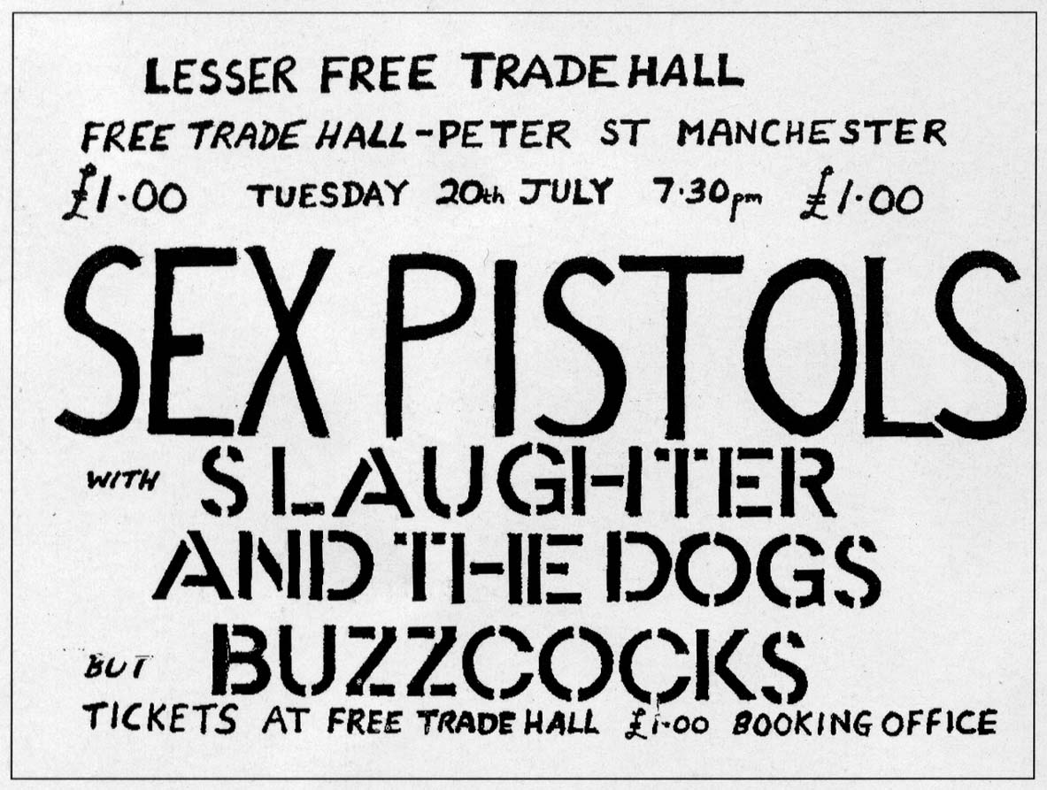 Lesser Free Trade Hall, Manchester, July 20th 1976 - Poster