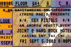 The Joint, Las Vegas, USA September 5th 2003 - Ticket
