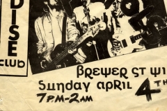 El Paradise Strip Club, Soho, London, April 4th 1976 - Flyer