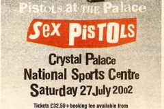 Crystal Palace National Sports Centre, London, UK, July 27th 2002 - Press ad