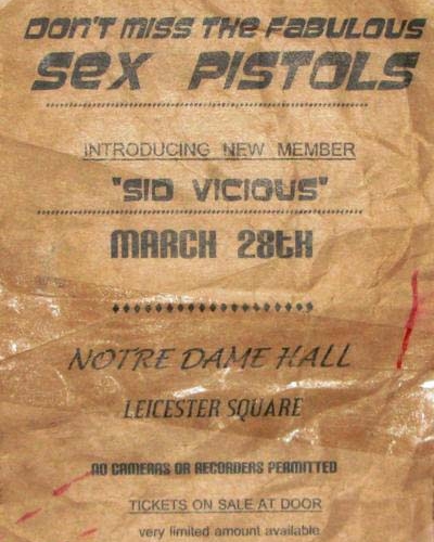 Notre Dame Hall, Leicester Place, London, March 21st 1977  - Flyer