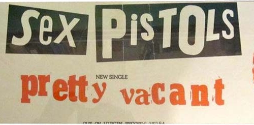 Pretty Vacant - Banner Poster 1977