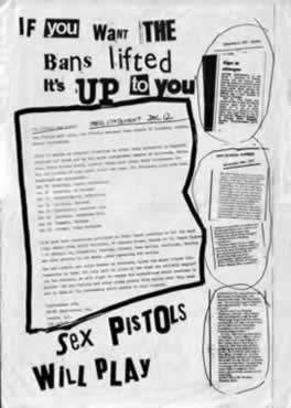 Sex Pistols Will Play, December 1977 - Flyer (rear)