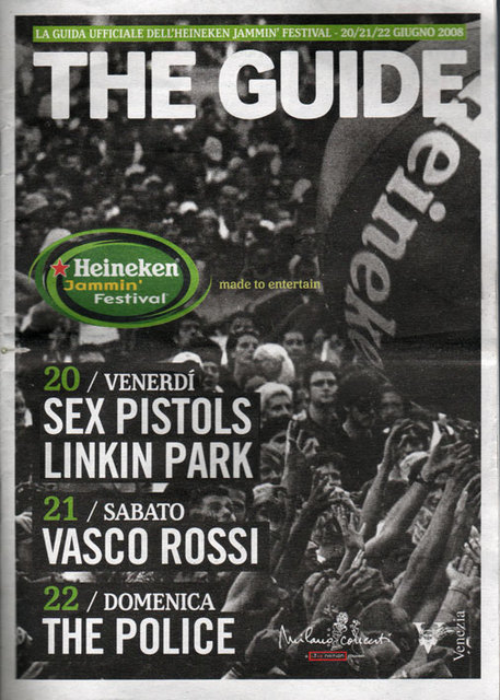 20.6.08 Heineken Jammin Festival, Venice, Italy - Programme