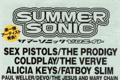 9.8.08 Summer Sonic Tokyo, Mountain Stage, Japan - Flyer