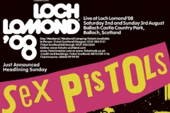 3.8.08 Live at Loch Lomond Festival, Scotland, UK - Poster