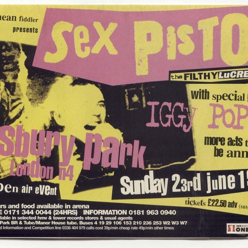 Finsbury Park, London, UK June 23rd 1996 - Press Ad