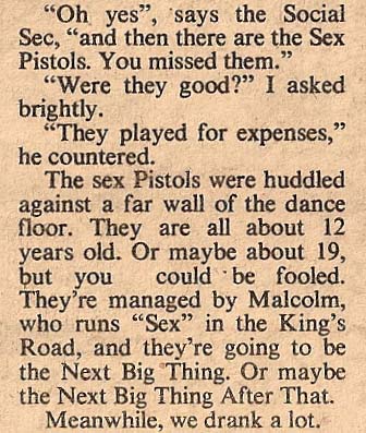 NME, December 27th 1975 (Queen Elizabeth College All Night Christmas Ball by Kate Phillips)