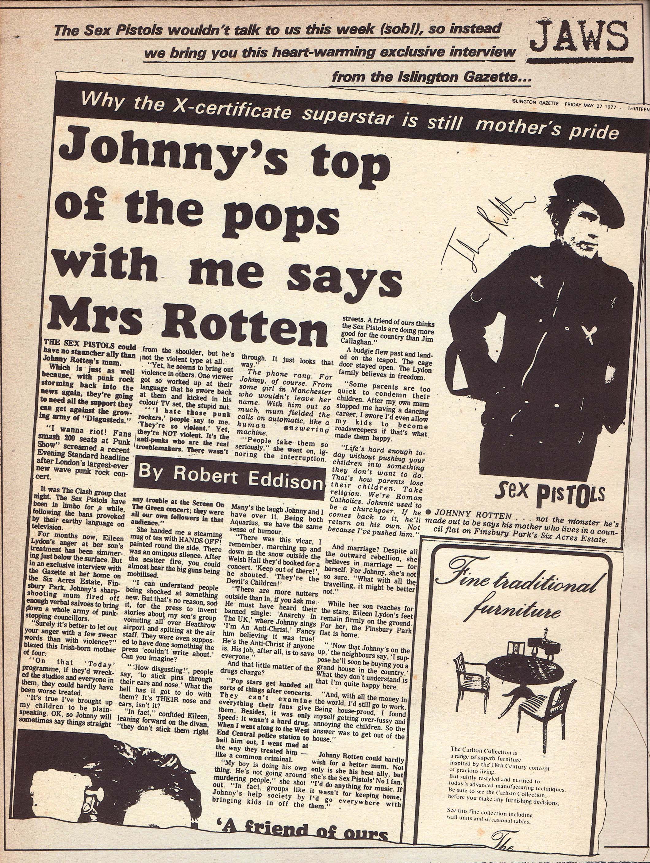 Islington Gazette, May 27th 1977