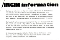 Virgin Records Sex Pistols Biography, - Caroline Coon, May 1977