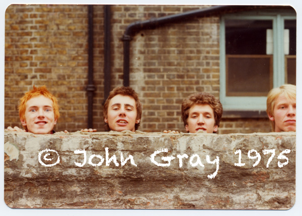First Sex Pistols rehearsal, Chiswick, London. Photo © John Gray
